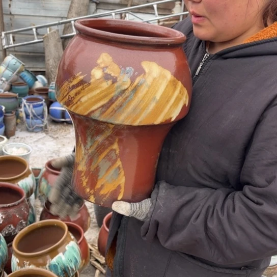 红陶口20高34正品