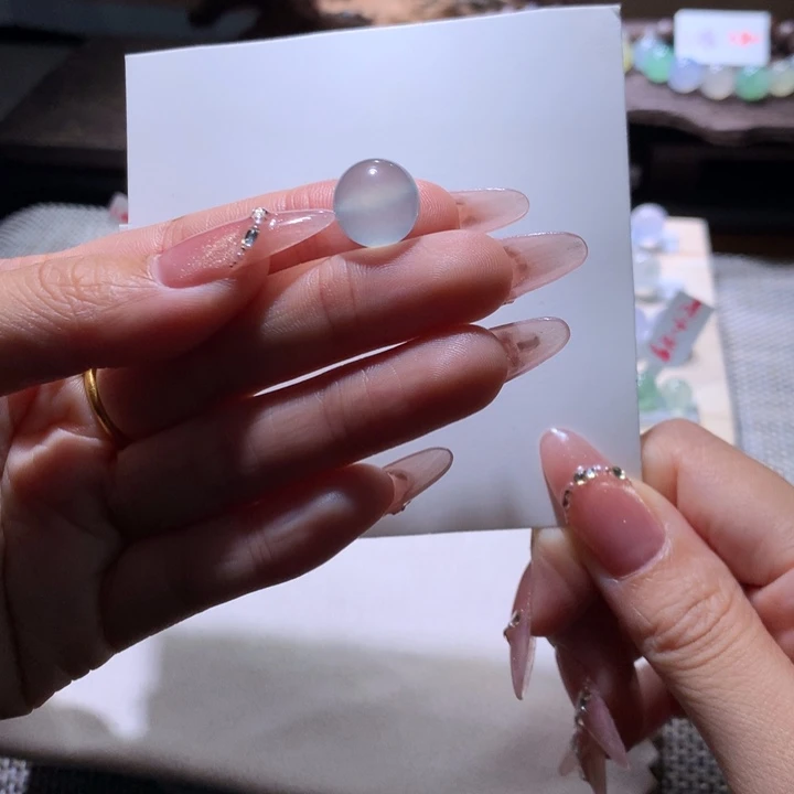 翡翠散珠清爽蓝钢单珠卡12