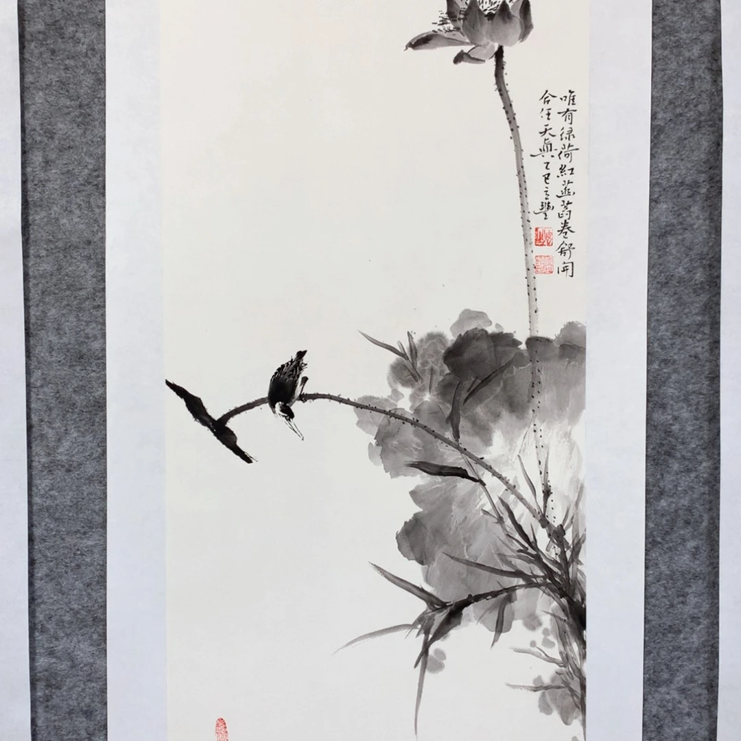 国画花鸟作品写意