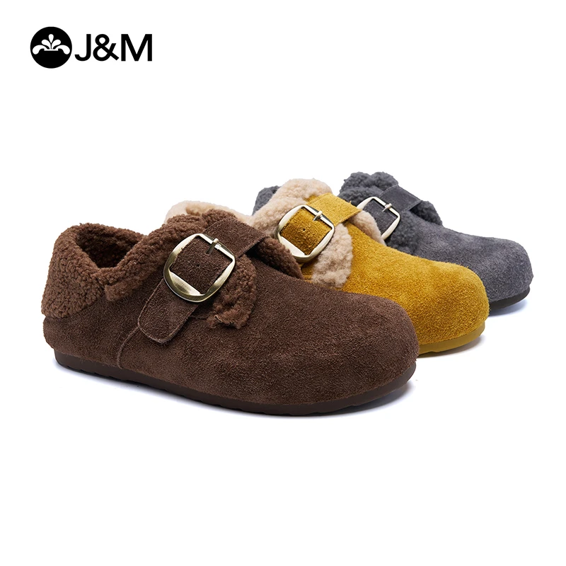 J&M/快乐玛丽25冬款韩系青春潮流复古港风棉鞋秋冬勃肯鞋98655W