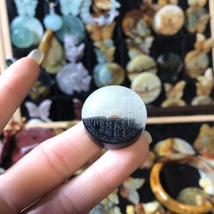 岫玉未镶嵌岫玉挂件