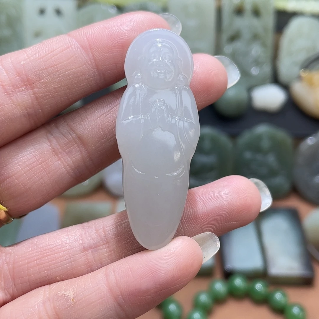 和田玉未镶嵌吊坠(不含链)