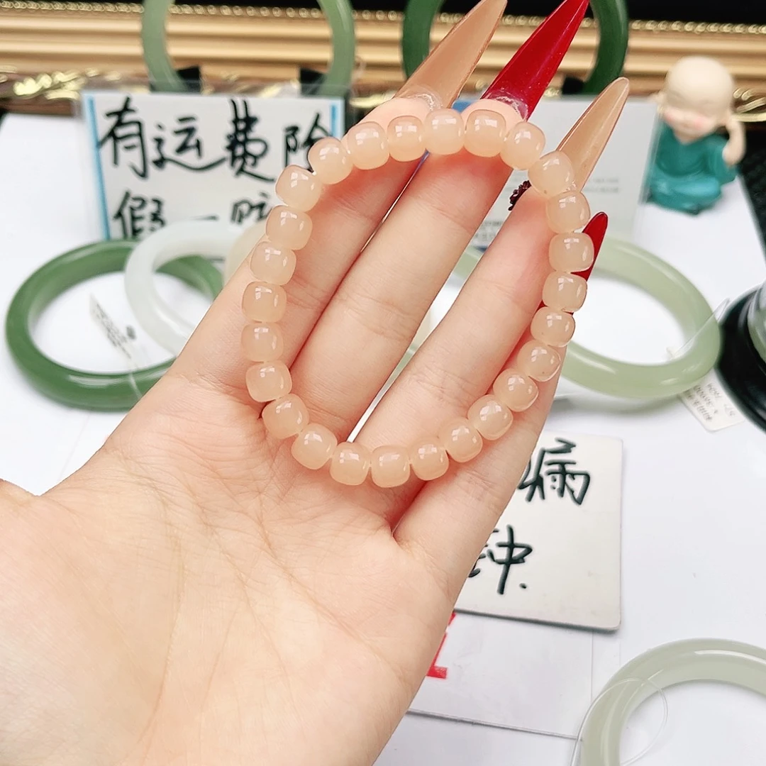 和田玉手镯未镶嵌小**娘