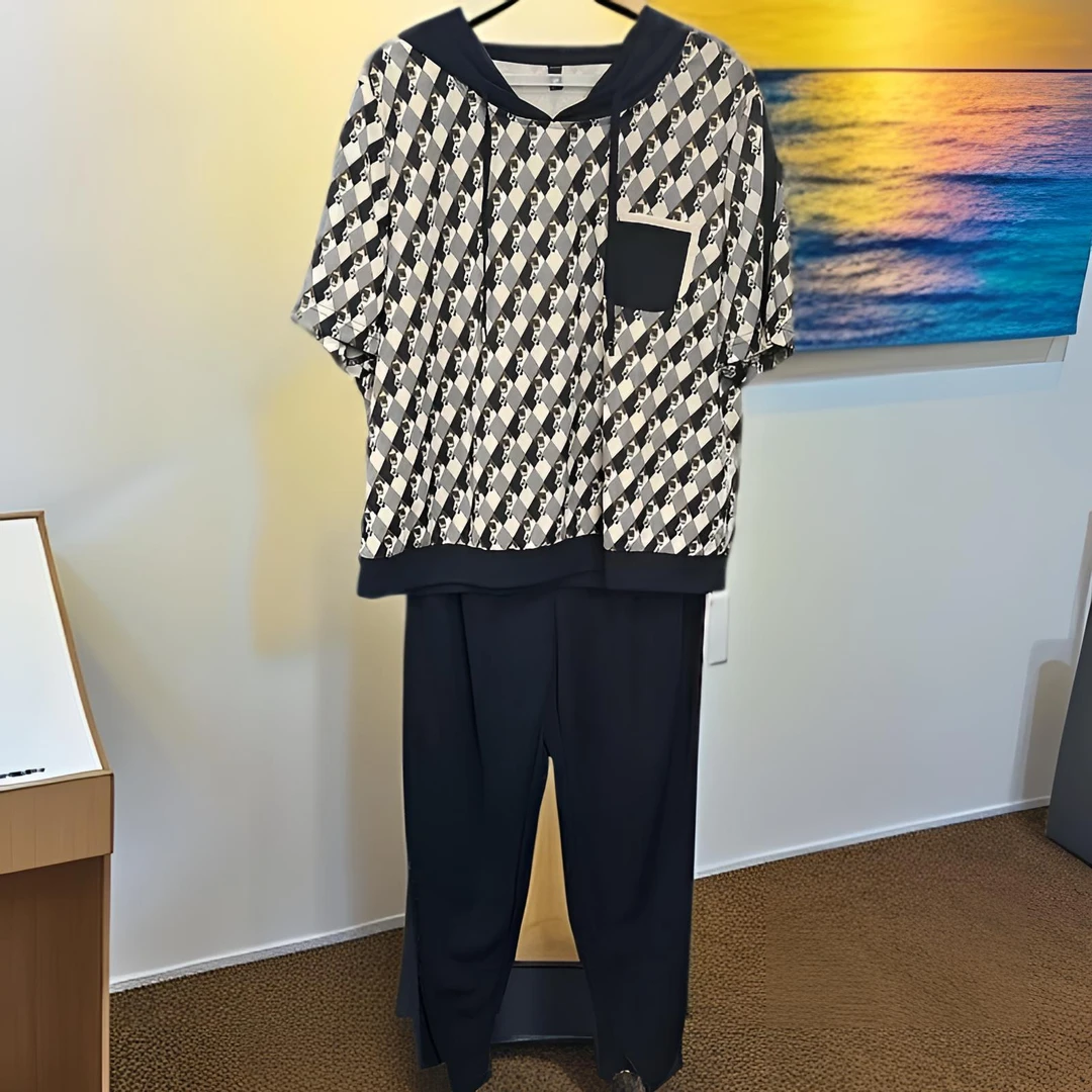 9485【木兮兮专属】2025年夏季新气质显瘦时尚休闲套装