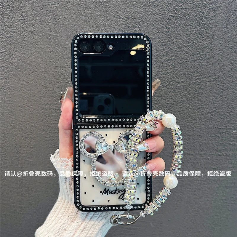 （三星zflip6系列)折叠钻石款适用三星zflip6/三星zflip5手机壳潮
