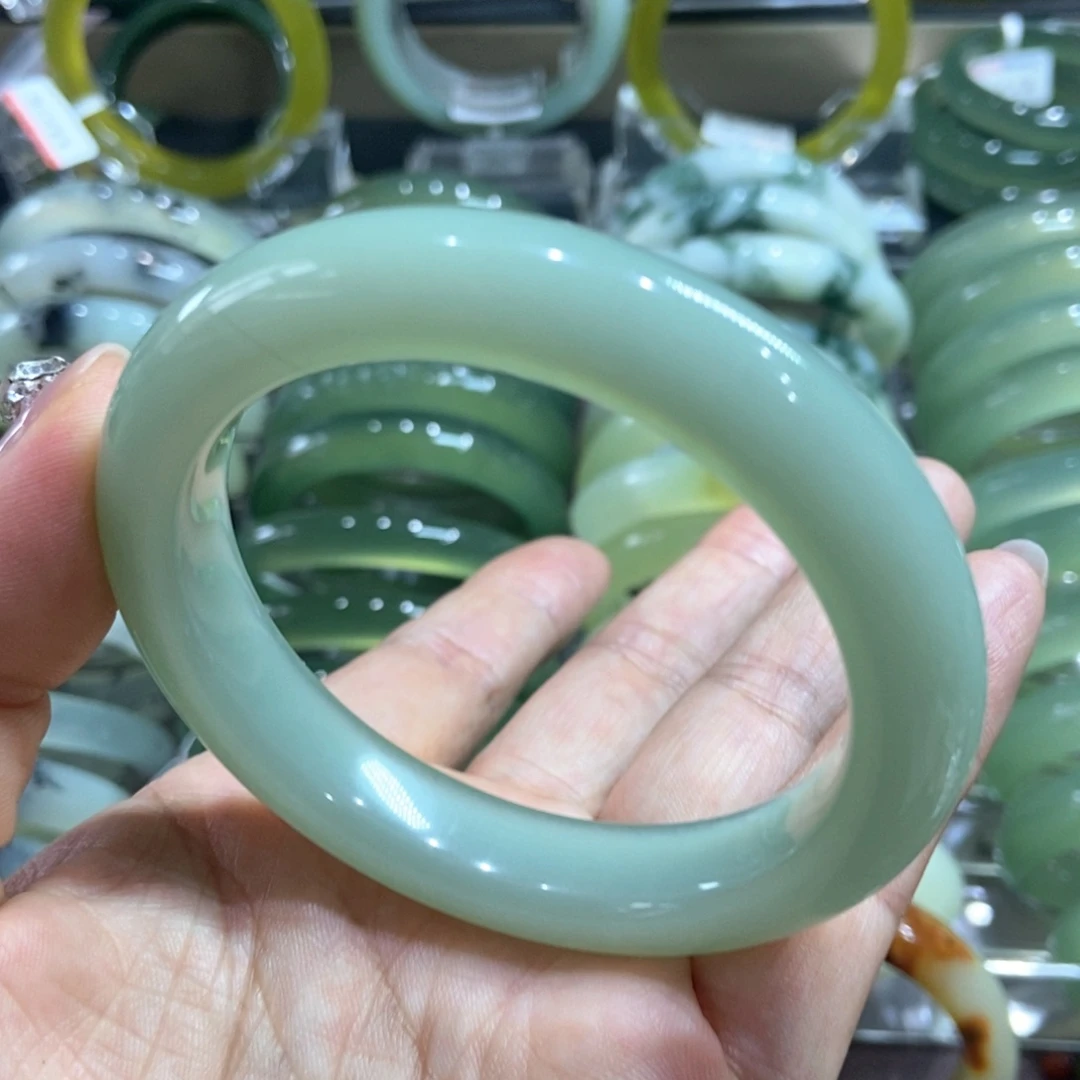 岫玉未镶嵌手镯58