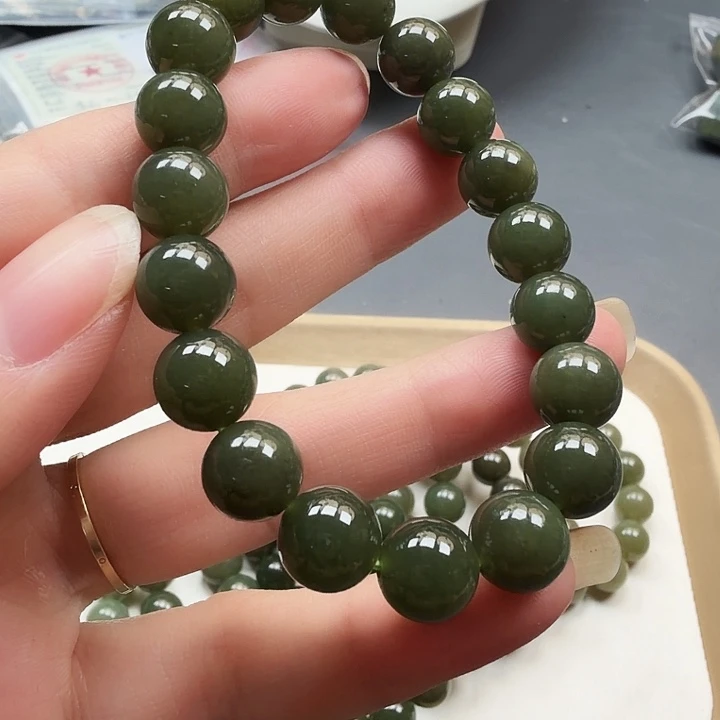 和田玉未镶嵌手链19