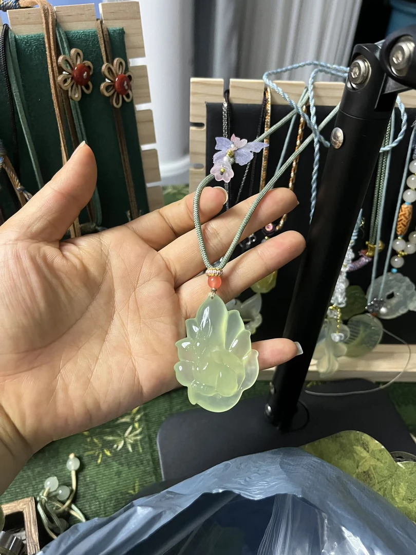 九尾狐手工雕刻完美无裂