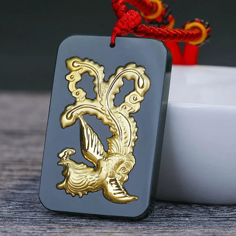 非金属玻璃吊坠 男女时尚高端凤牌