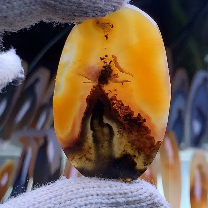 玛瑙/玉髓颈饰未镶嵌137