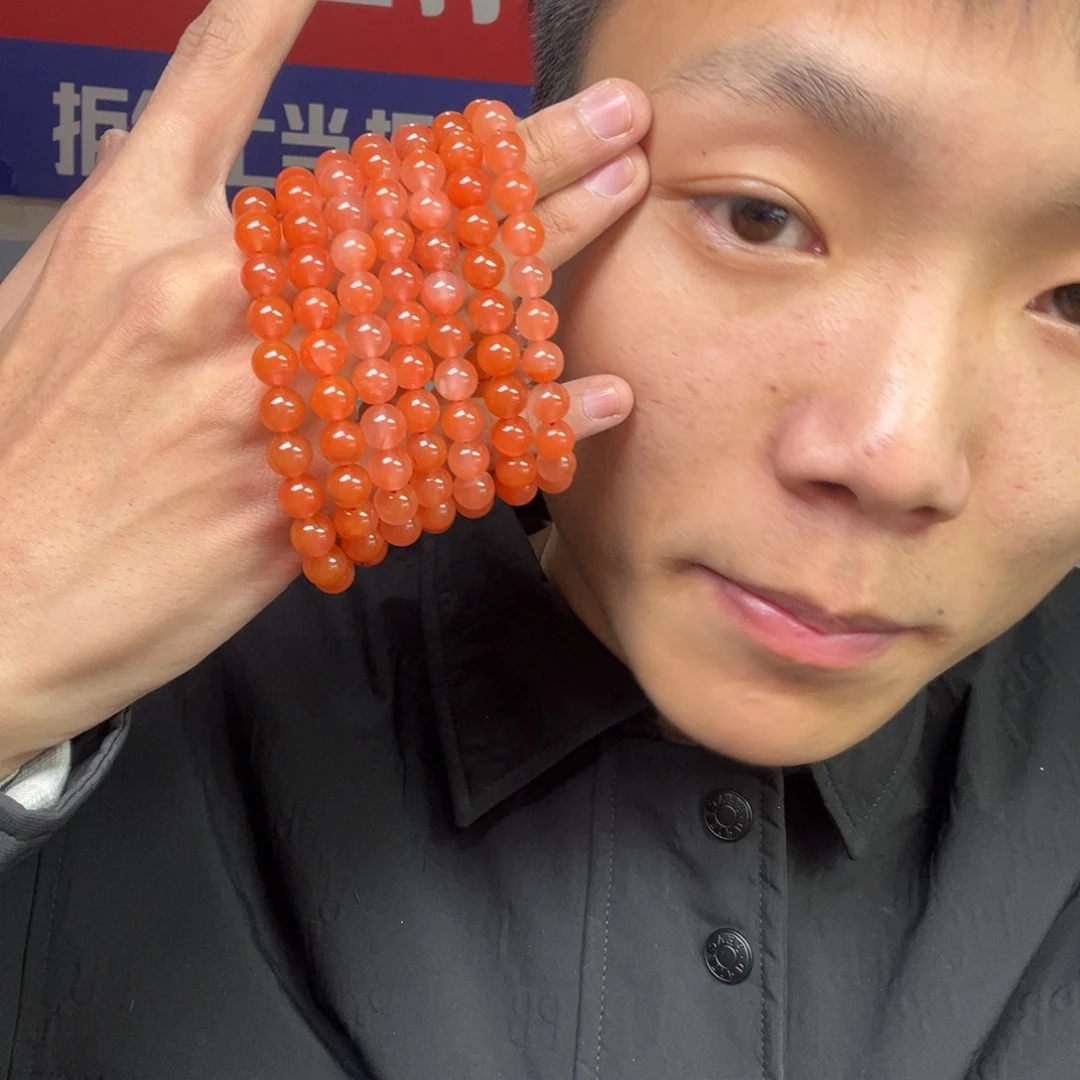 玛瑙/玉髓颈饰未镶嵌多样性南红手串颗卡9货头拍一发一