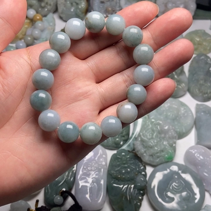 翡翠未镶嵌颈饰散珠69