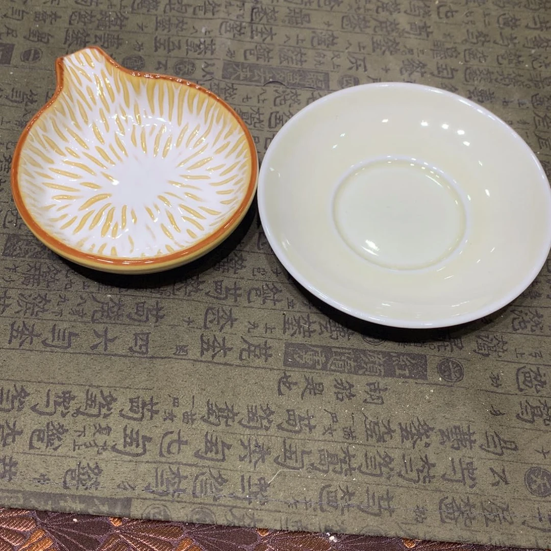 陶景德镇粗陶复古盘碗微瑕