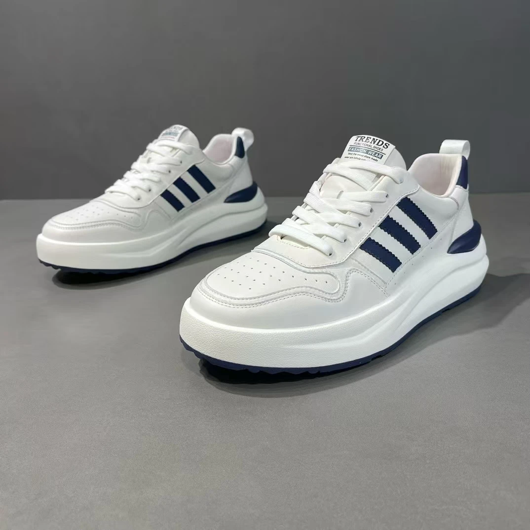 透气小白鞋男士运动休闲鞋板鞋厚底潮鞋子潮流百搭2528