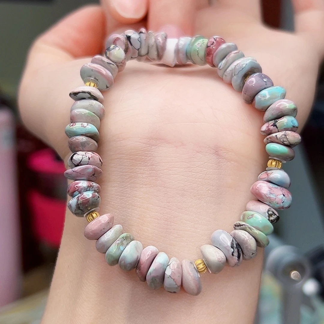 绿松石珠宝奇石18K金镶嵌