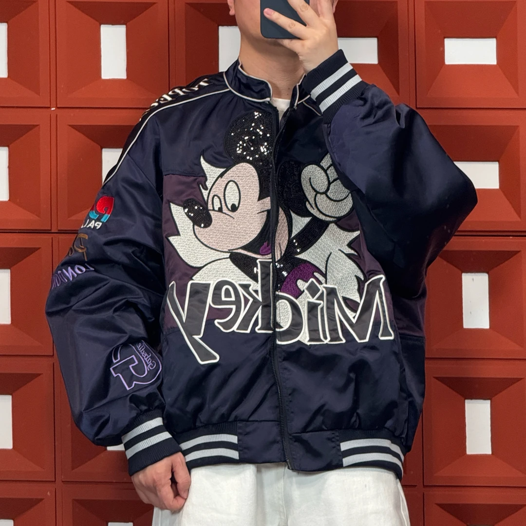 HK&NB x 动漫联名 春秋设计国风动漫前后刺绣宽松情侣休闲夹克