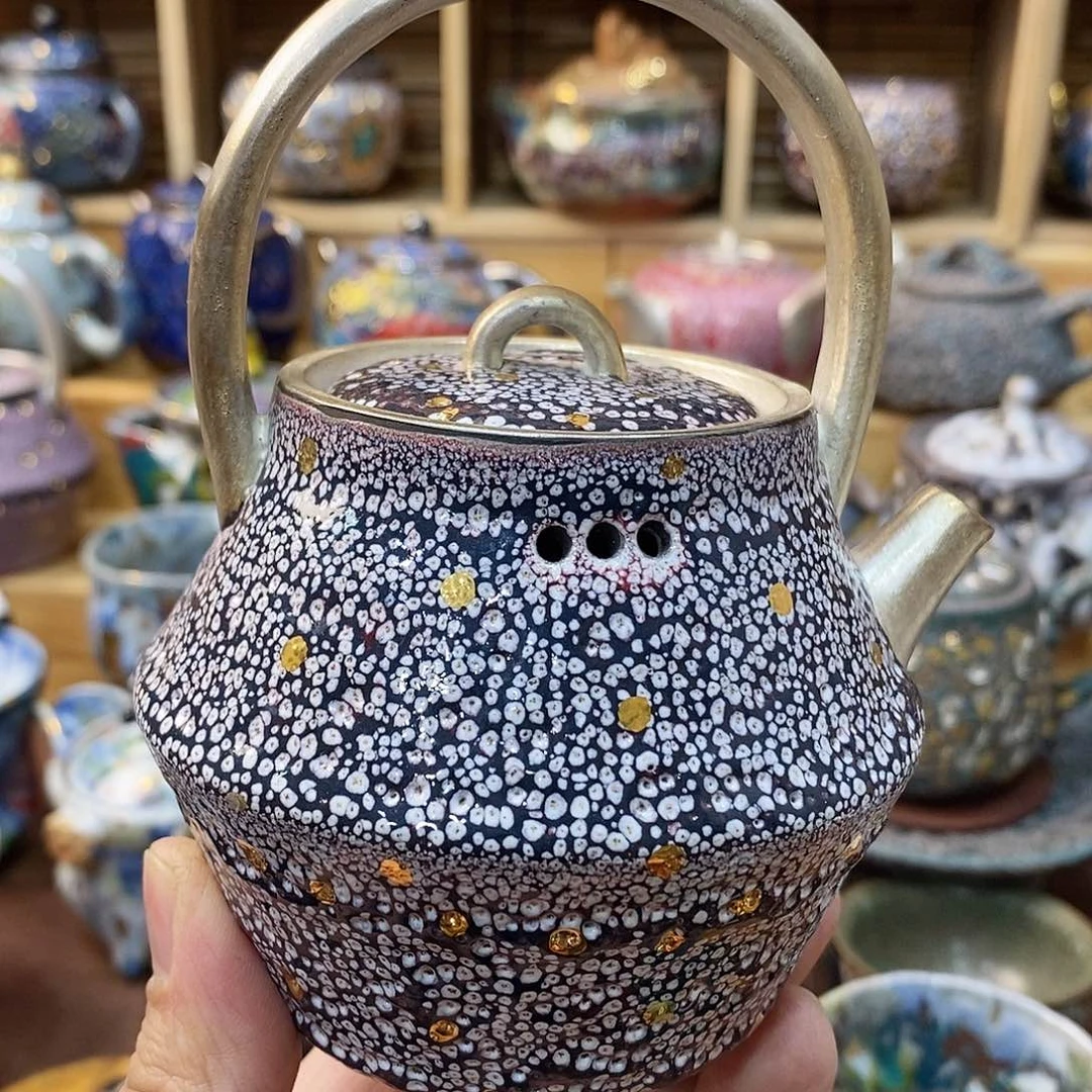 粗陶志野柴烧茶器