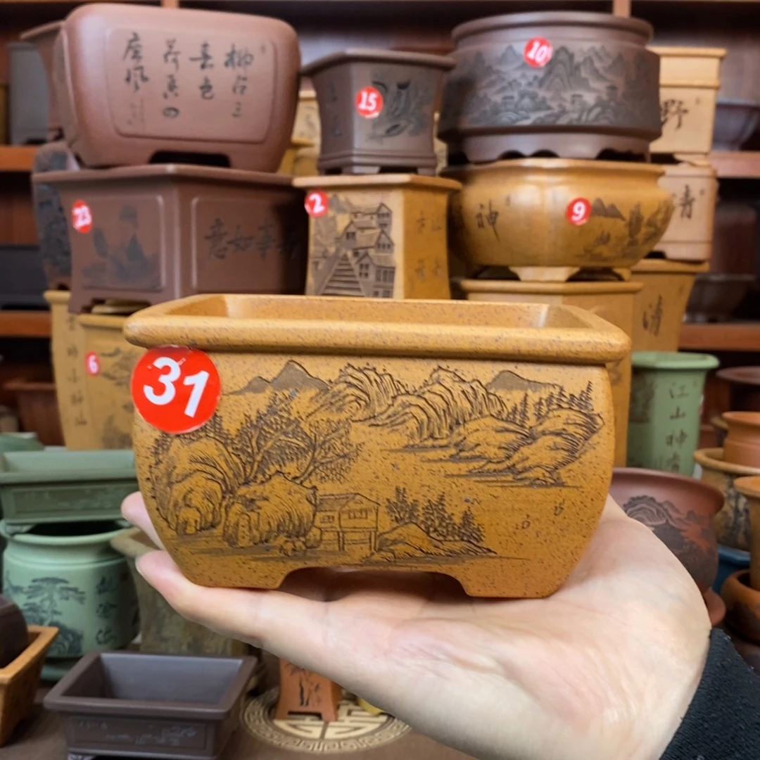 紫砂花盆盆景花盆