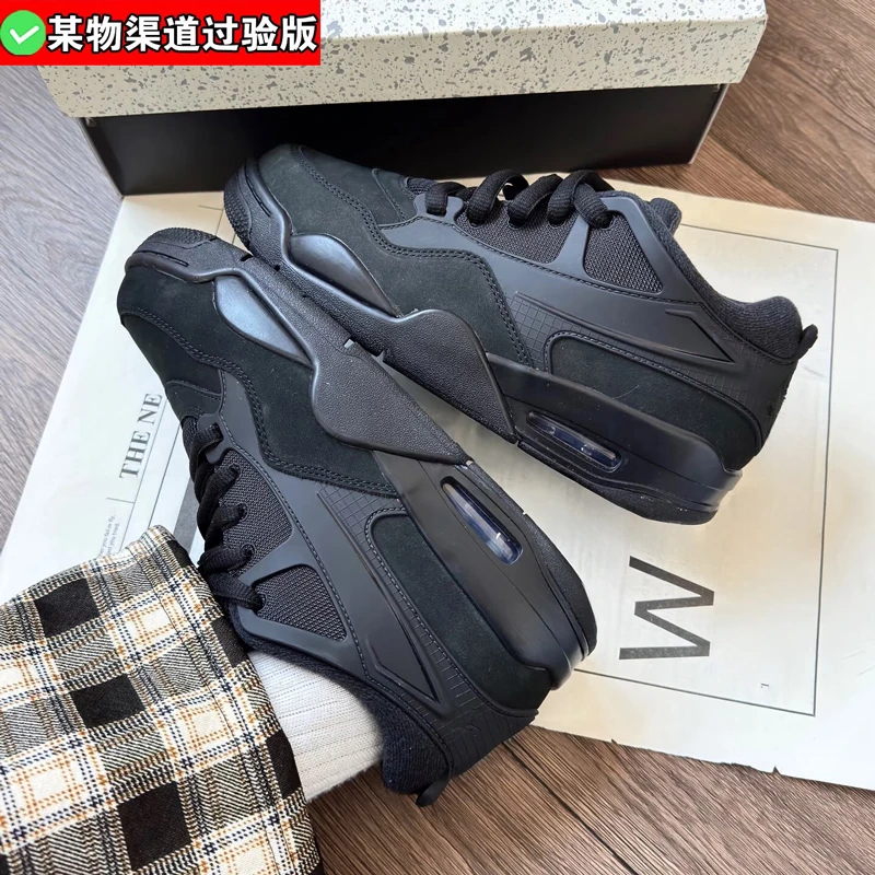 精工溯源~2025夏新款复古aj4rm舒适篮球鞋蓝百搭男女运动板鞋休闲