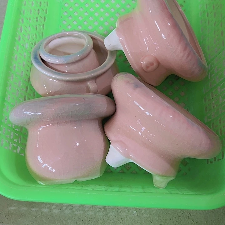 红陶陶瓷花盆当场满12包邮瑕疵