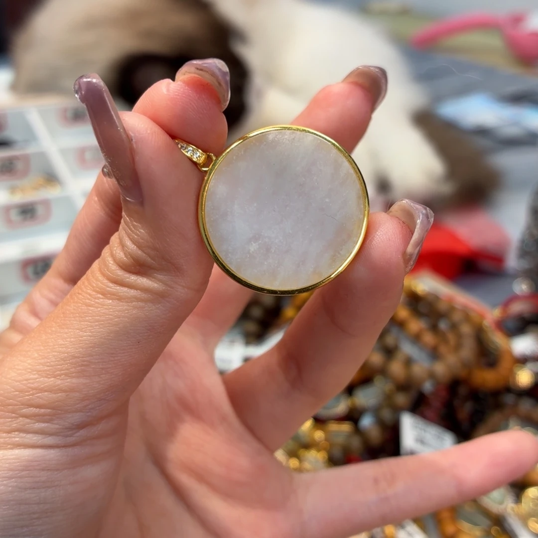 翡翠银S925镶嵌颈饰有沙眼须包容