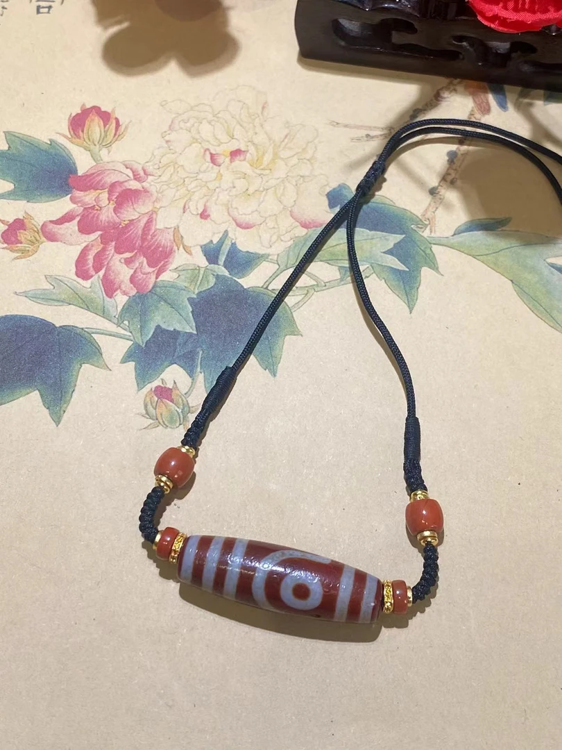 （如意二眼）玛瑙项链F1271