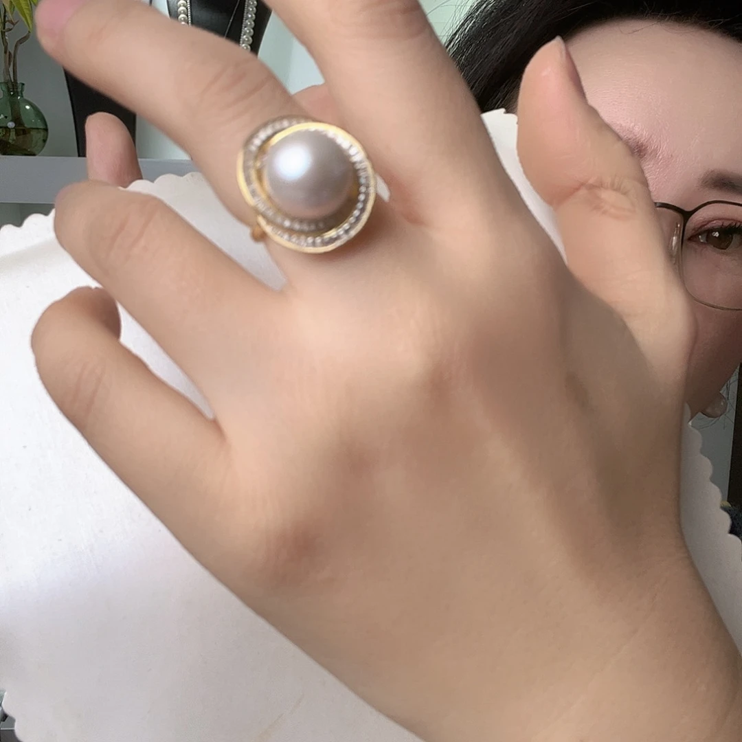 戒指未镶嵌淡水珍珠