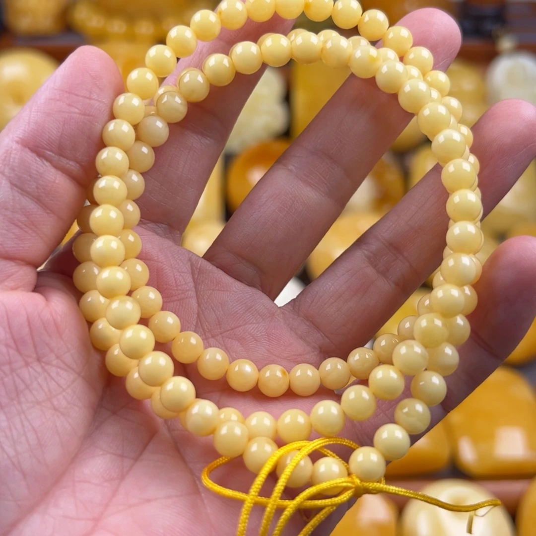 琥珀颈饰未镶嵌纯天然琥珀蜜蜡无优化