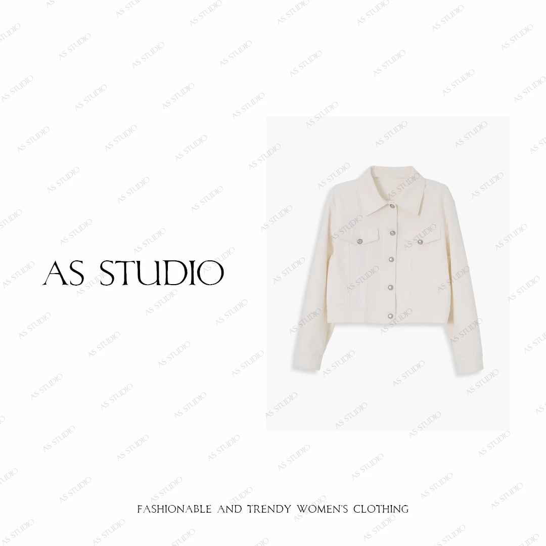 【AS时痕】25新极简工装风有机棉百搭老钱灯芯绒外套AS25QDWT02879