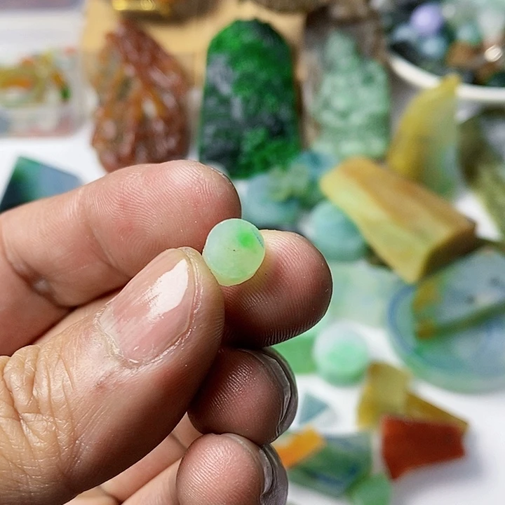 翡翠散珠天然翡翠A货