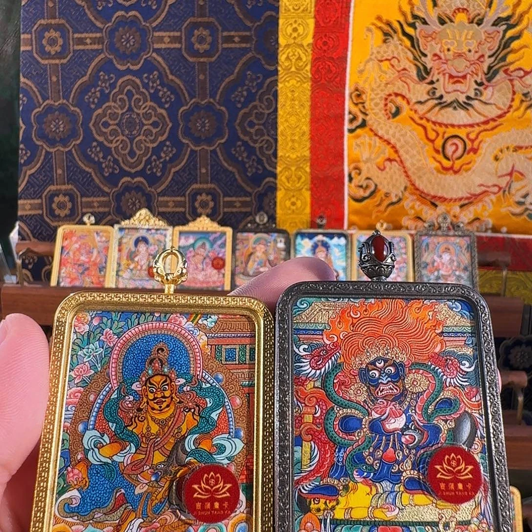 滨***调吊坠热卡纯手绘唐卡