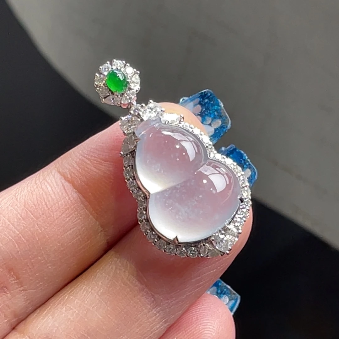 翡翠未镶嵌颈饰高冰葫芦吊坠