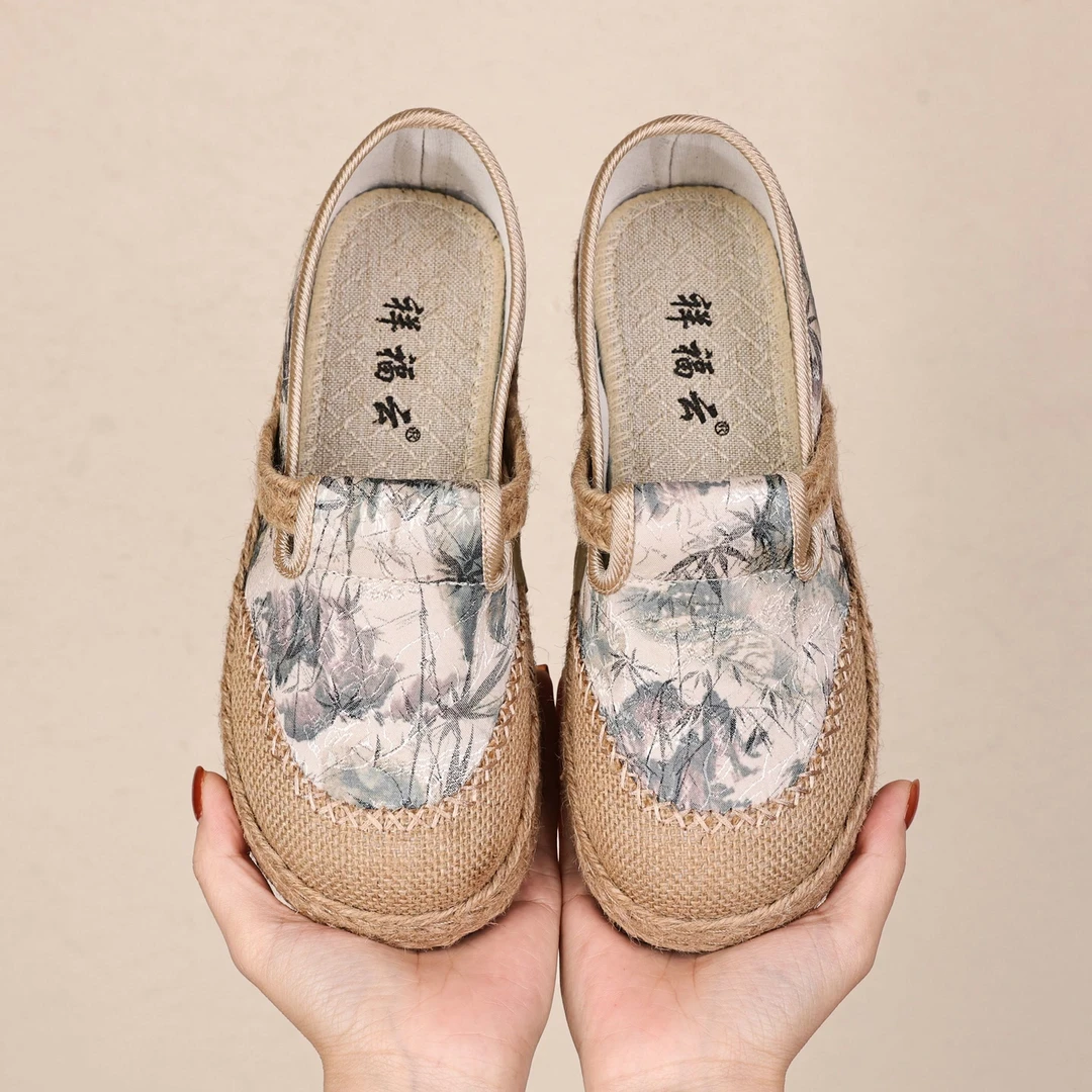 祥福云B5251老北京春季新款民族洋气百搭风舒适透气防滑平底单鞋