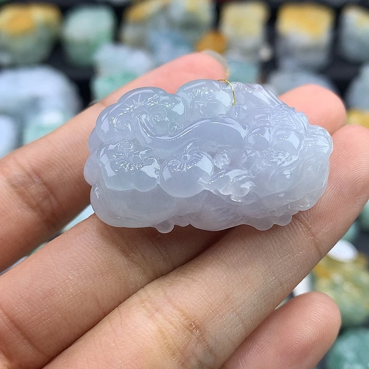 颈饰未镶嵌翡翠天然缅甸翡翠