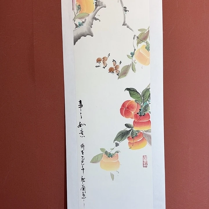 国画听兰老师花鸟