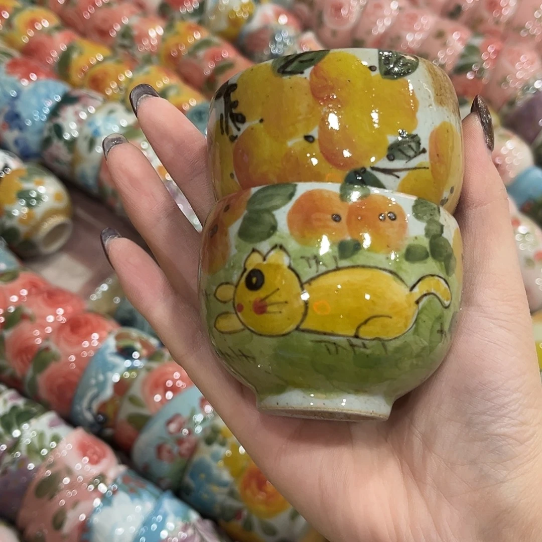 陶泥景德镇手工手绘高温釉下彩