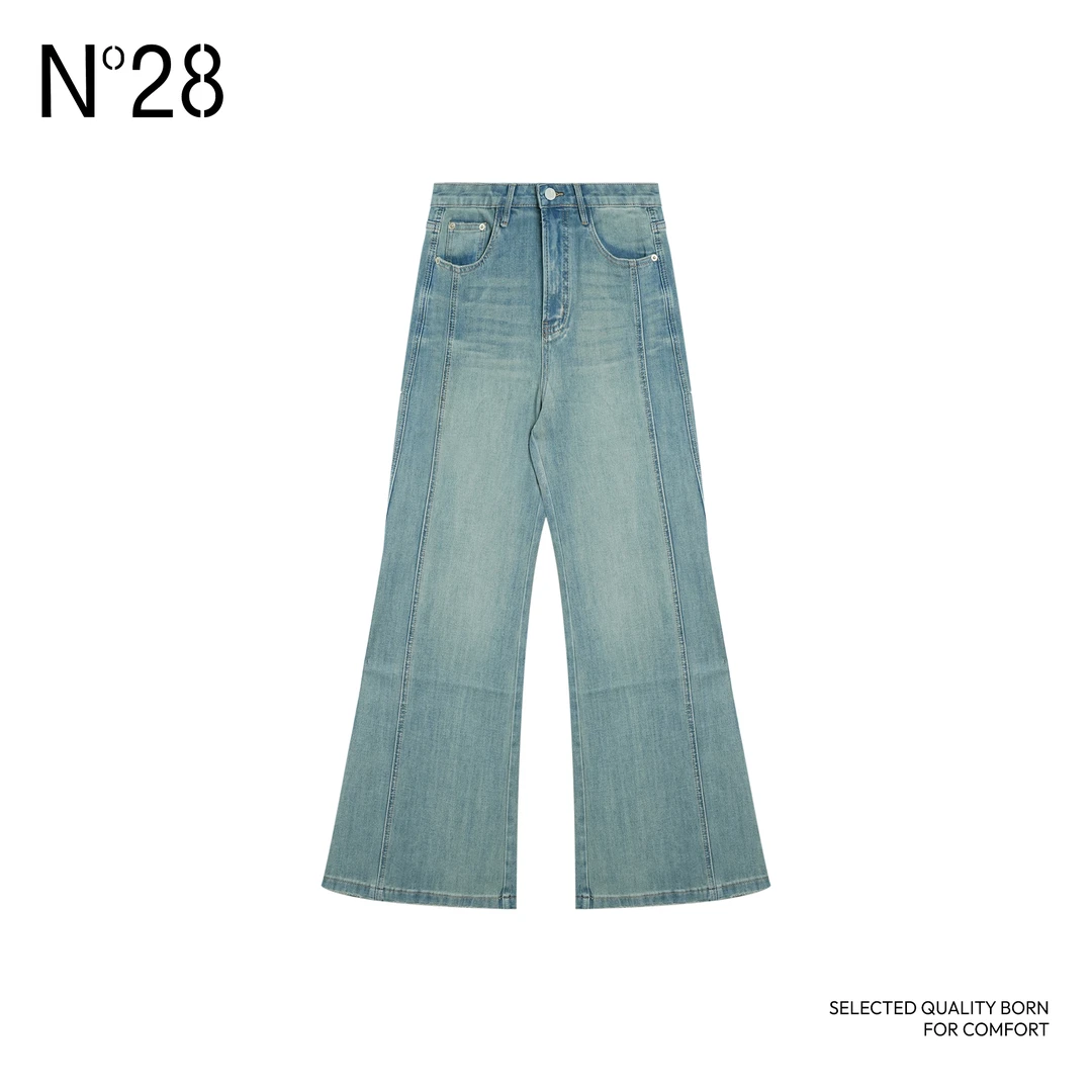 N°28牛仔裤女2025春新款时尚设计师百搭水洗大气炸街款休闲复古