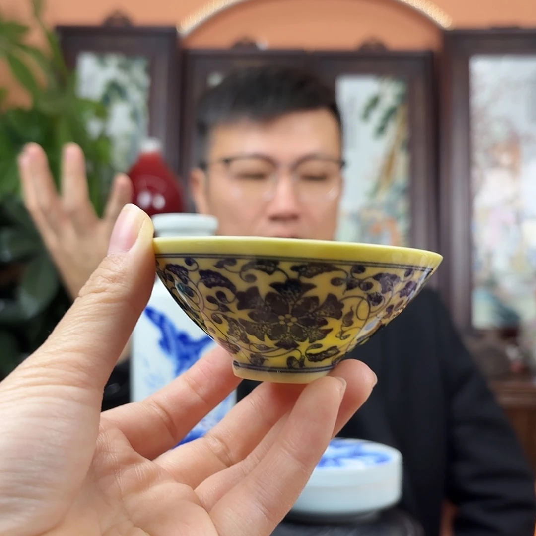 摆件陶景德镇陶瓷手工杯子