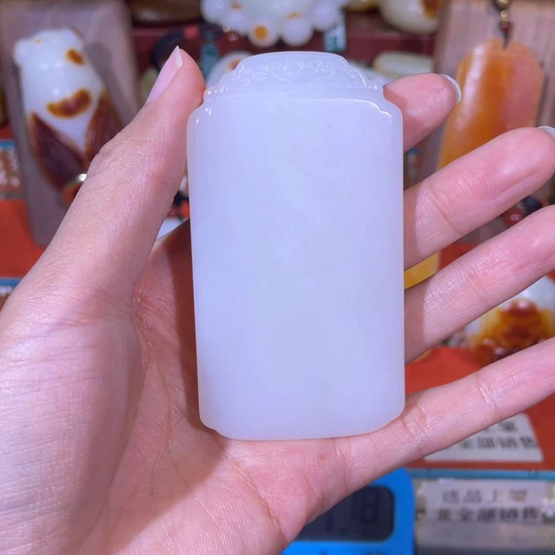 声***。和田玉未镶嵌挂件