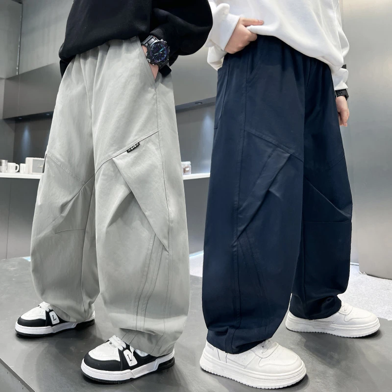 童装男童秋装裤子春秋款2025新款中大童男孩工装裤儿童秋季长裤潮