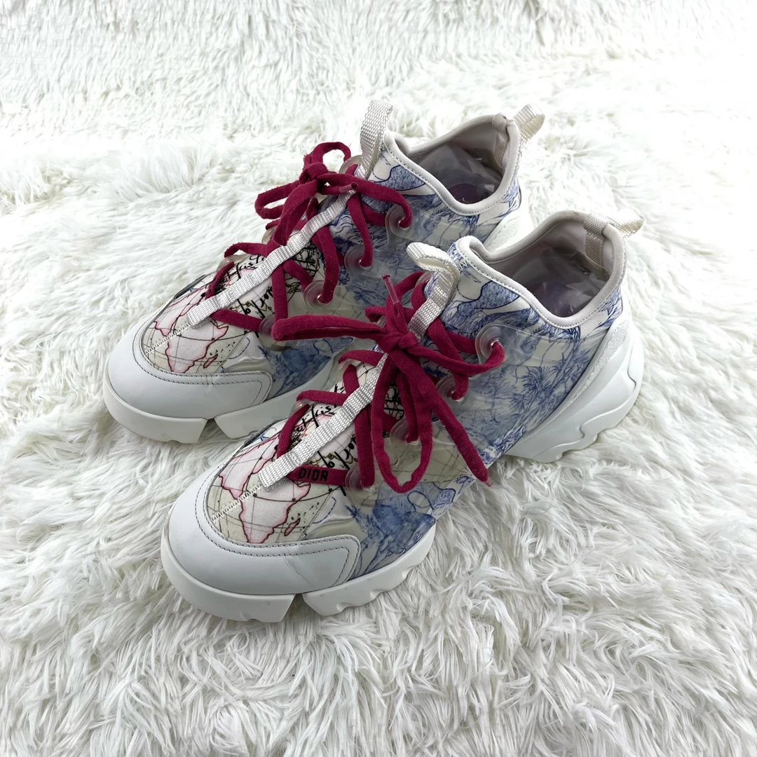 95新 DIOR/迪奥 D-connect花卉老爹鞋40码13550589