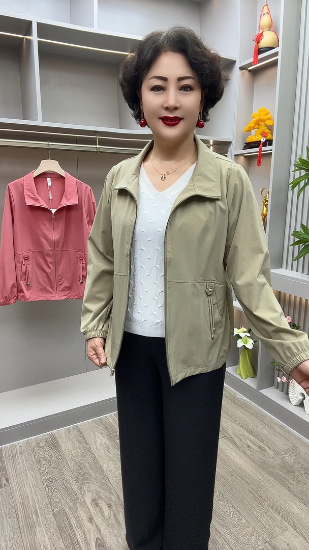 HY#32时尚洋气翻领外套，衣长65