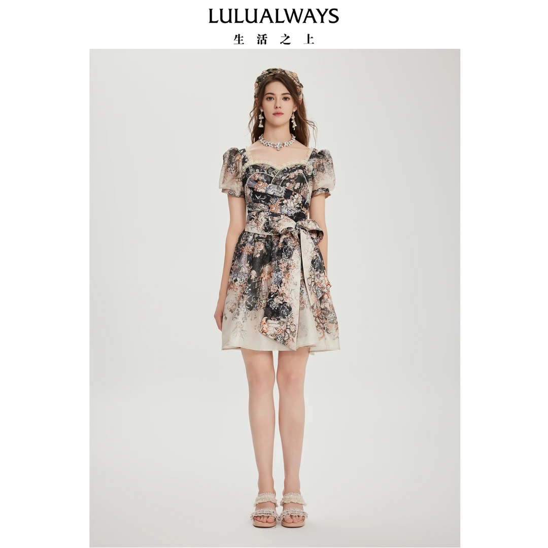 【华服·怦然心动·小岛玫瑰】LULUALWAYS25夏季新款连衣裙LQB530K