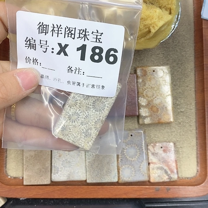 硅化珊瑚（珊瑚玉）颈饰未镶嵌一**存