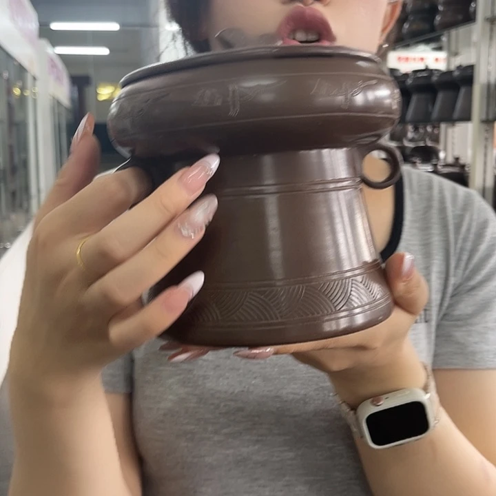 钦州坭兴陶茶叶罐半斤装