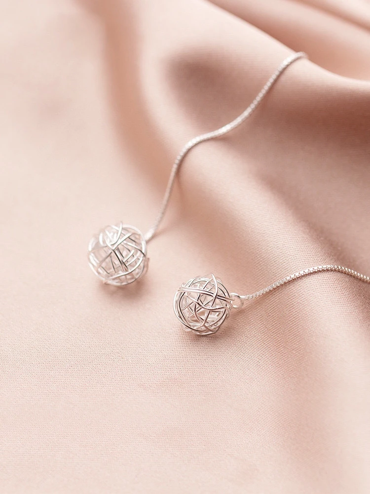 足银耳饰 纯银耳线女长款耳环气质流苏耳坠耳饰2025年新款潮