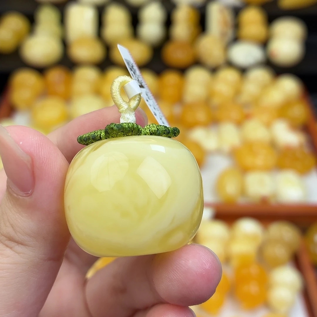 桔***8蜜蜡未镶嵌毛衣链蜜蜡