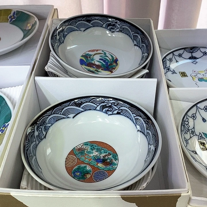 摆件进口瓷器九谷