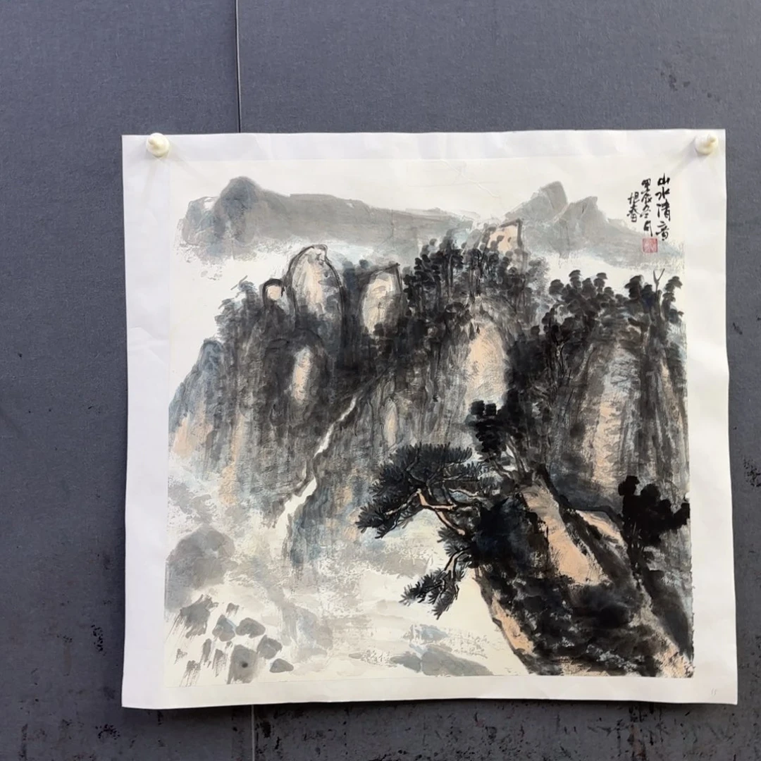 南***庐国画卡纸的制作方法