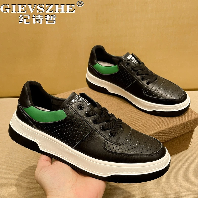 纪诗哲男鞋透气轻便百搭运动鞋子男款简约时尚休闲鞋潮流软底板鞋